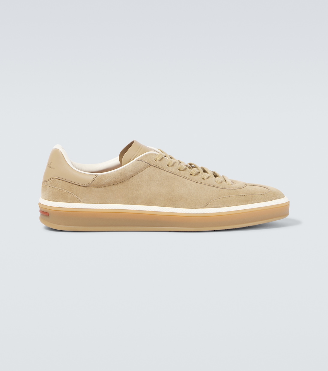 

Теннисные замшевые кроссовки Walk Loro Piana, Light Woodsmoke