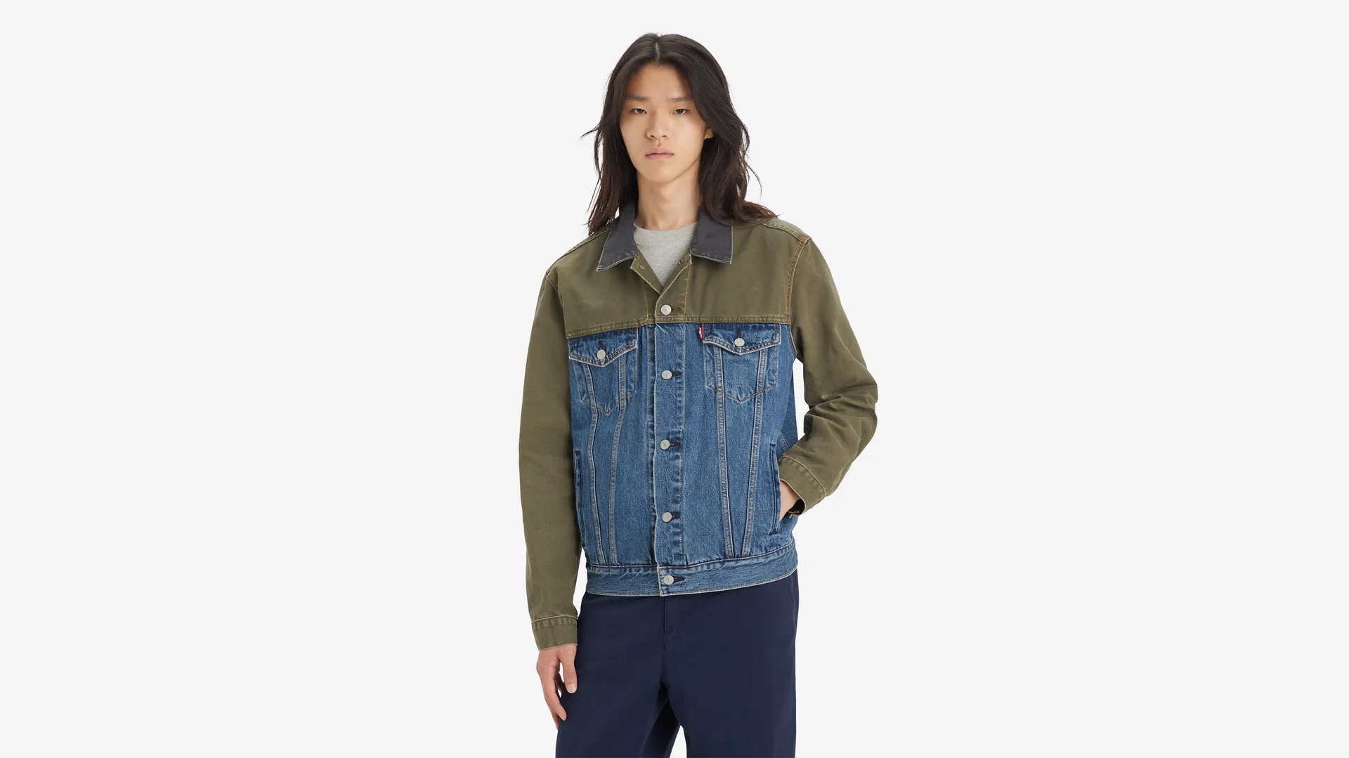 

Куртка дальнобойщика Levi's, цвет Levels To This - Medium Wash