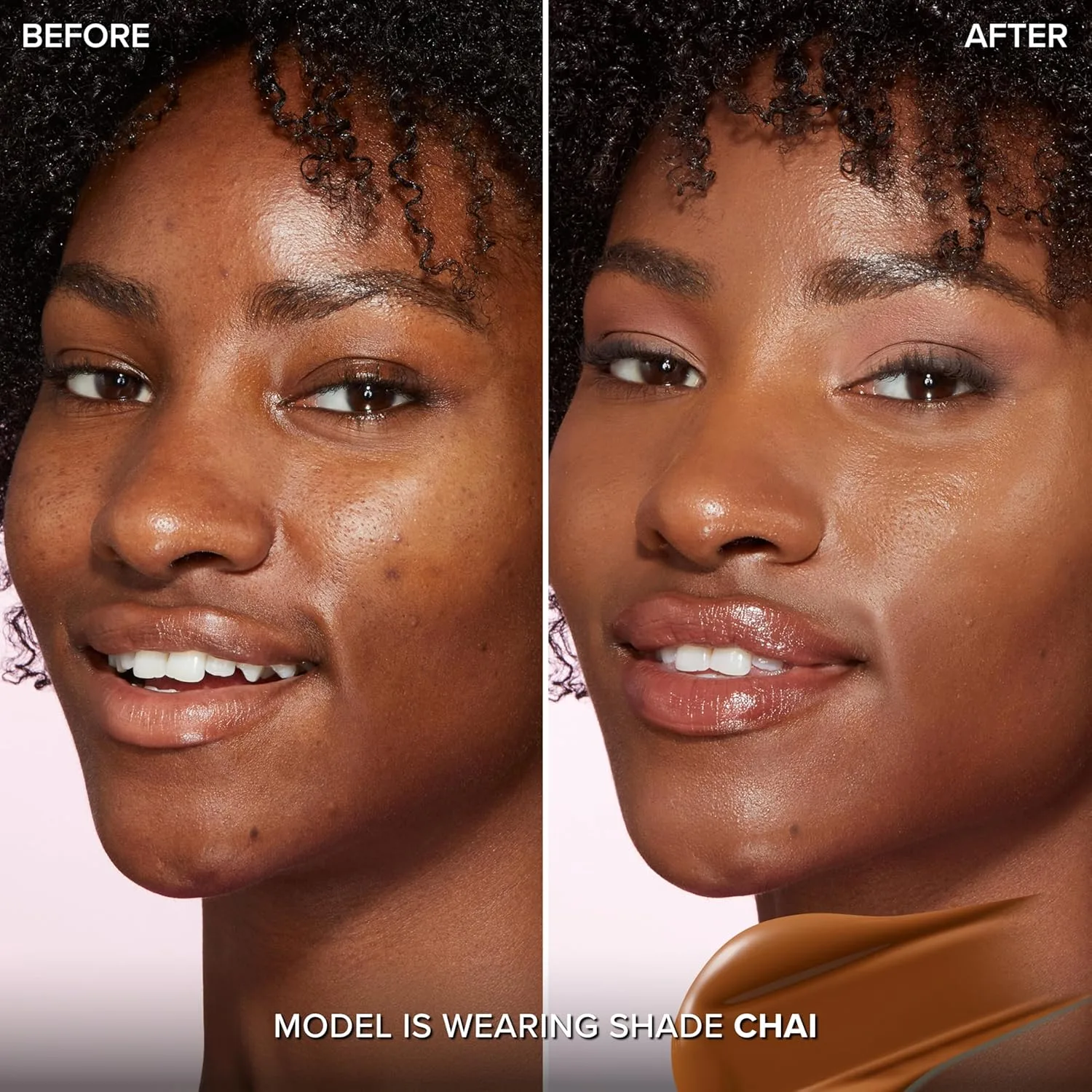 Тональный крем Too Faced Born This Way Natural Finish Longwear Liquid Foundation | Среднее и плотное покрытие | Увлажняющий + без масел, 23 Chai (Deep with Golden Undertones) — фото 2