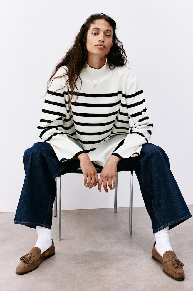 

Свитер с водолазкой H&M, белый