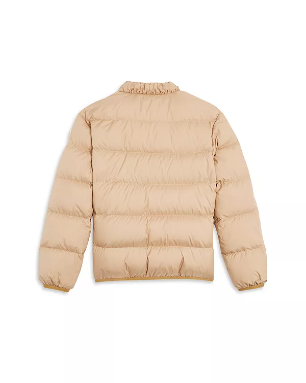 Детская пуховая куртка-бомбер для девочек - для детей постарше Moncler, бежевый — фото 2