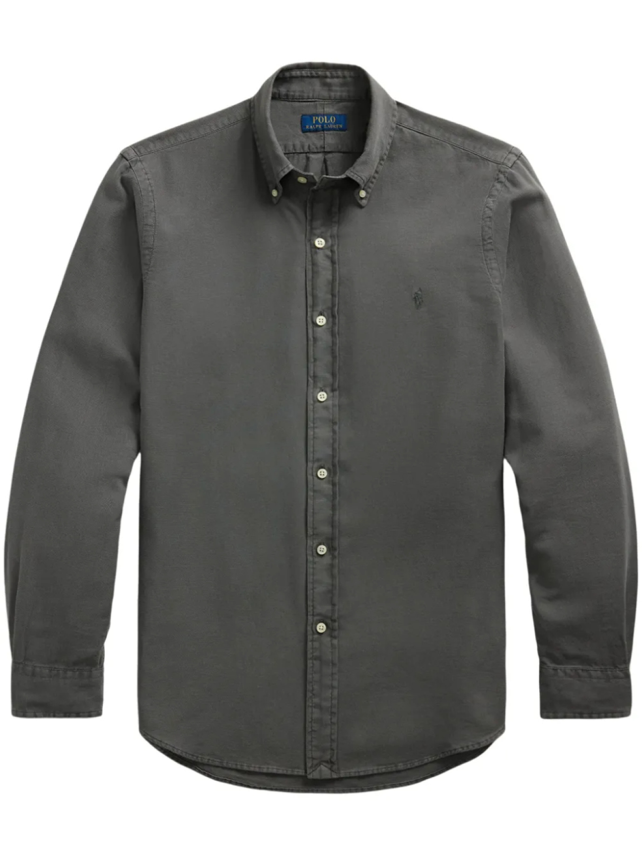

Polo Ralph Lauren рубашка с вышивкой Polo Pony, серый