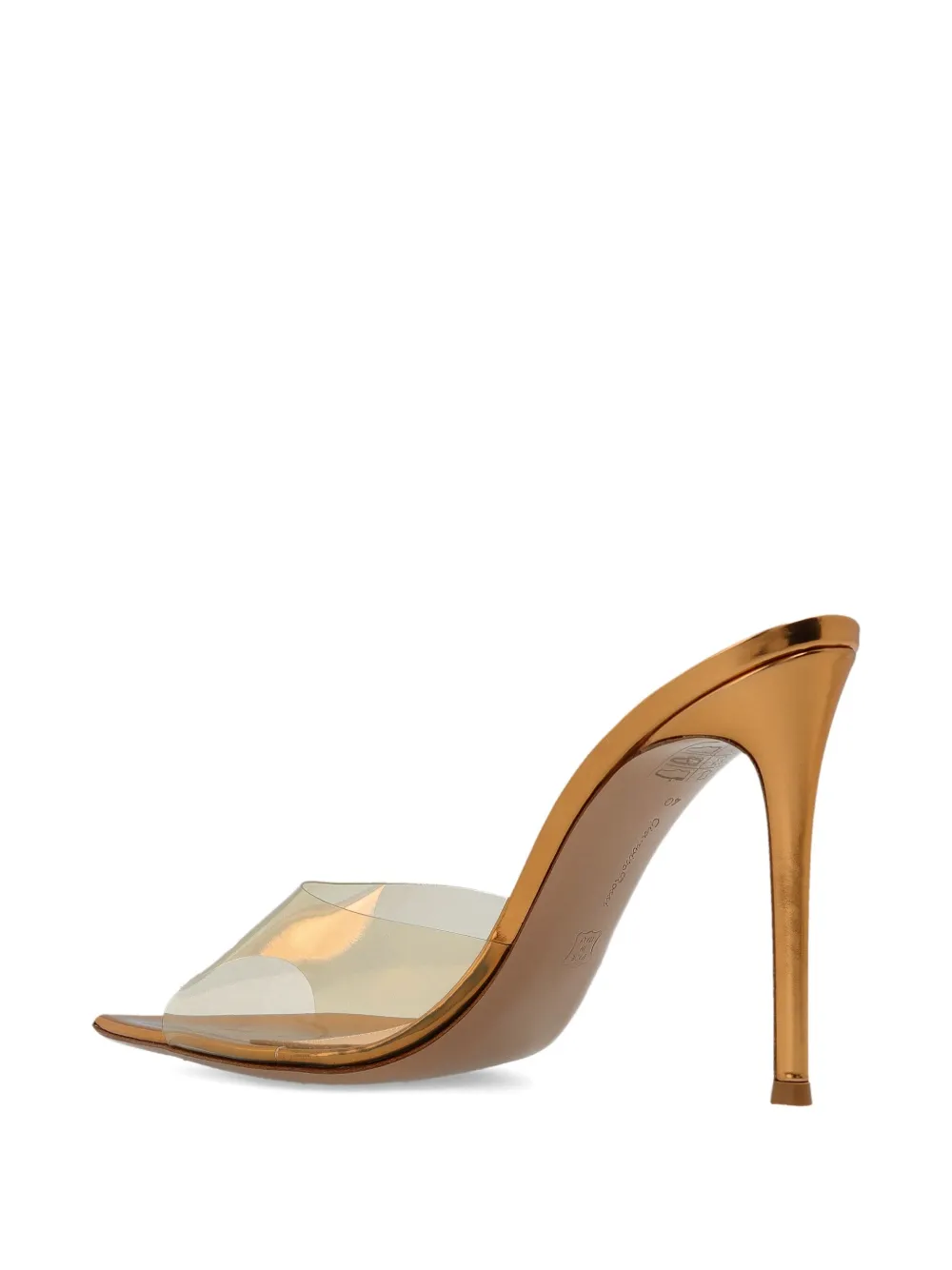 Сандалии Elle с металлическим носком 120 мм Gianvito Rossi, золотой — фото 3