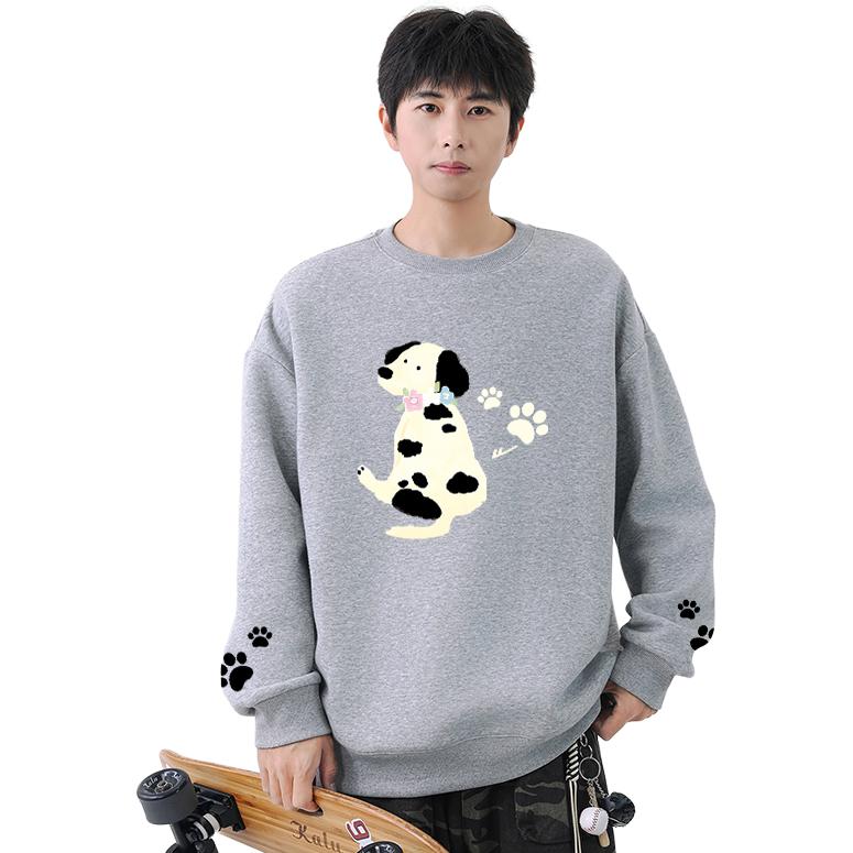 

Свитшот Unisex Crew Neck Thickened Heavyweight WARRIOR, светло-серый fleece-lined