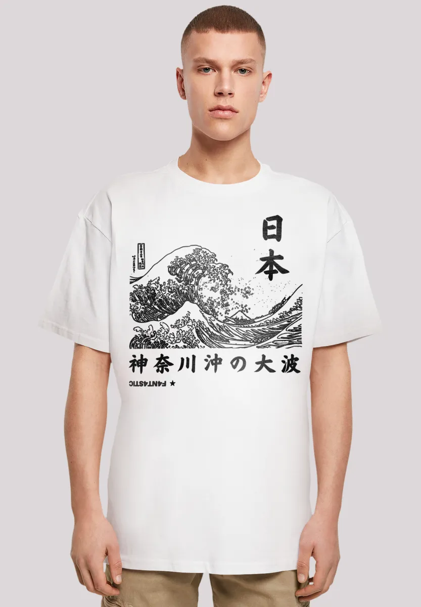 

F4NT4STIC Футболка "Kanagawa Wave Japan", принт, белый