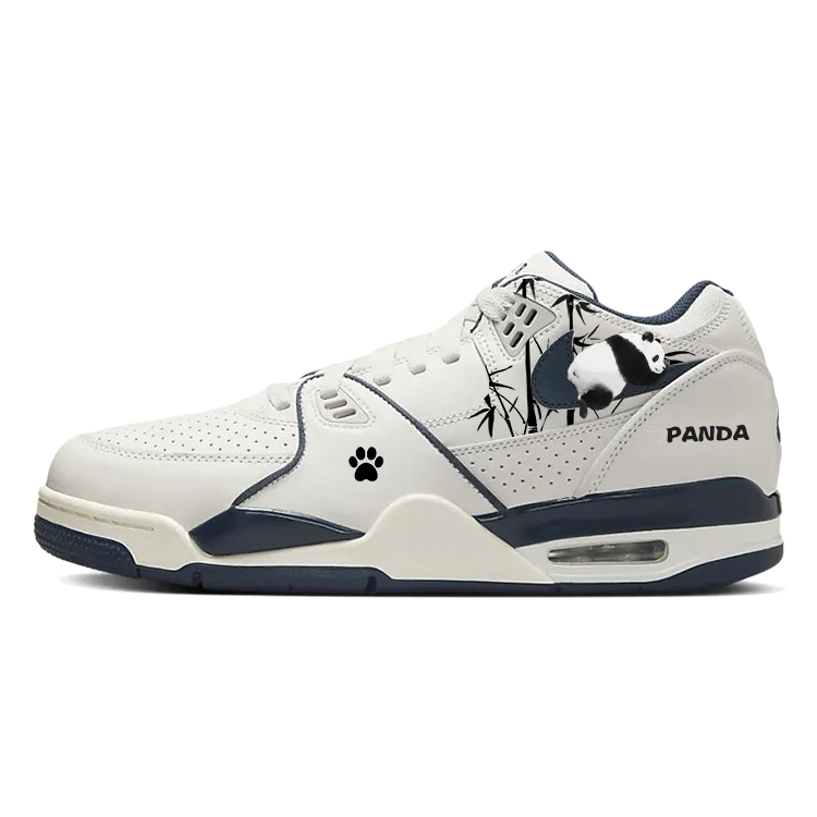 

Nike Баскетбольные кроссовки Air Flight 89 с амортизацией, противоскользящие и износостойкие, низкие, винтажные, мужские, белые, синие