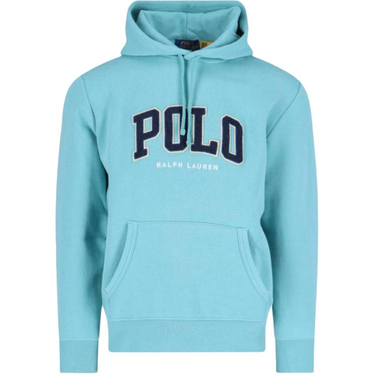 

Толстовка с капюшоном и бархатным покрытием и завязками Polo Ralph Lauren, синий