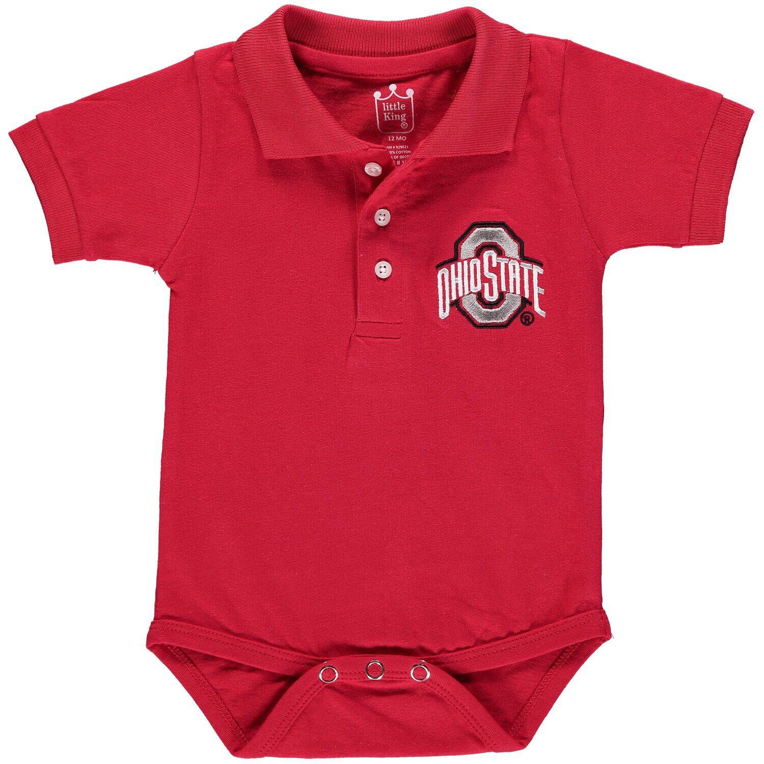 

Боди-поло Infant Scarlet Ohio State Buckeyes Unbranded
