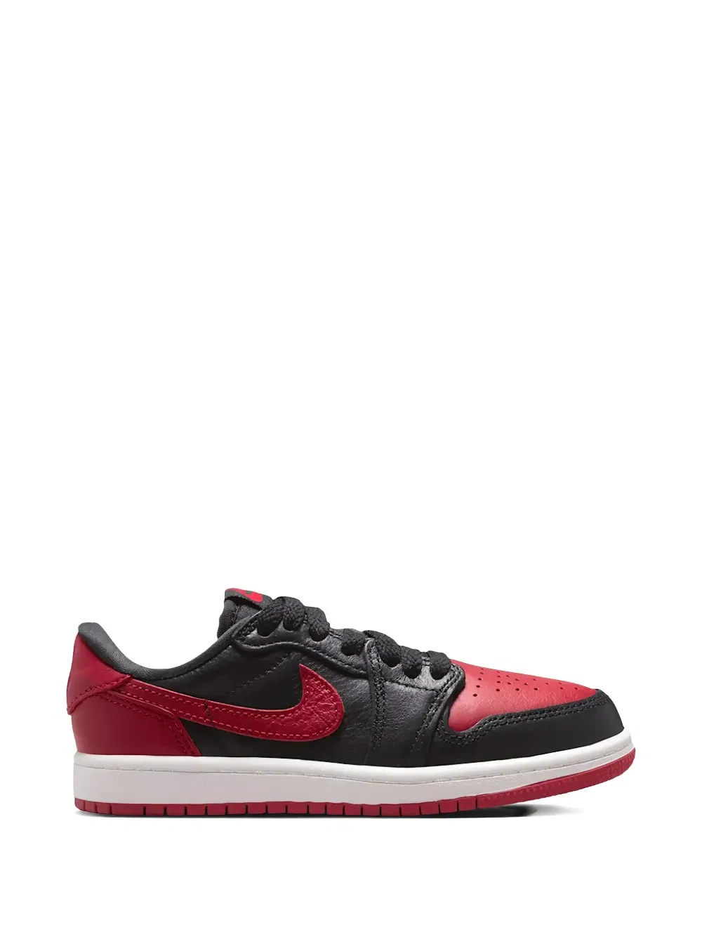 Кроссовки Air Jordan 1 Low OG "Black/Varsity Red/Summit White" Jordan Kids, черный