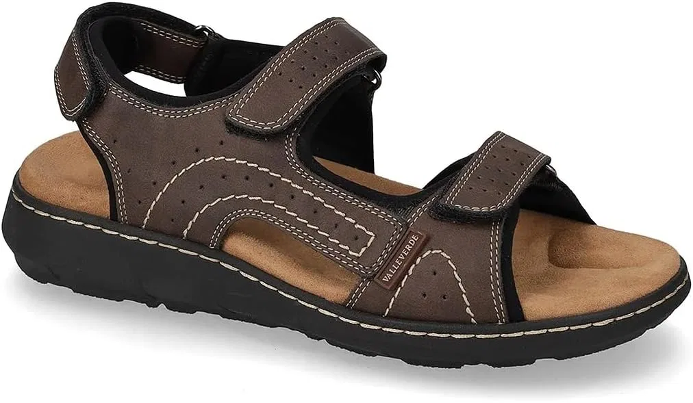 Мужские сандалии Valleverde 36921 с регулируемой липучкой, Brown