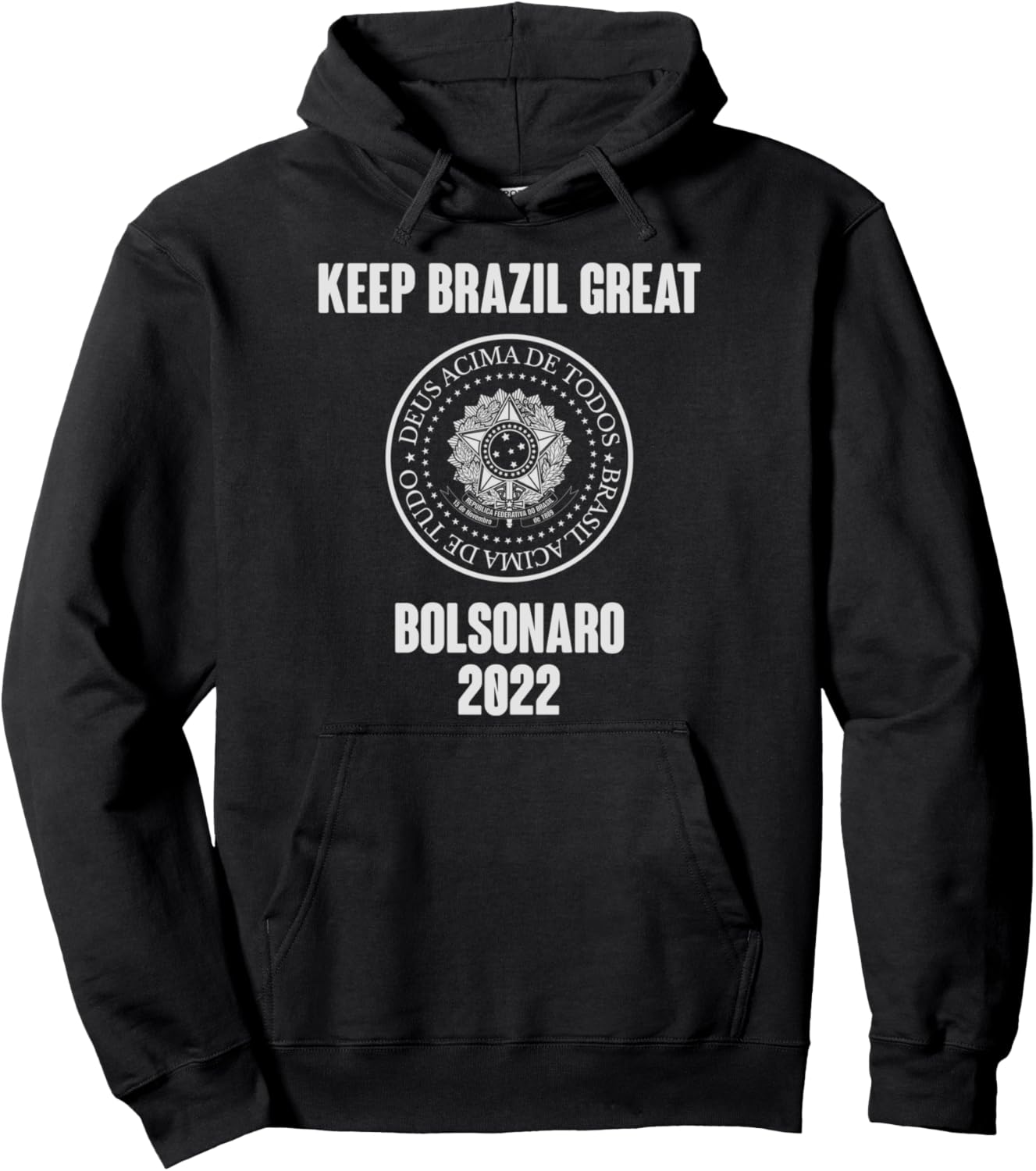 

Худи с надписью «Президент Болсонару 2022, Бразилия», черное Bolsonaro Presidente 2022 - Brazil Elections 2022