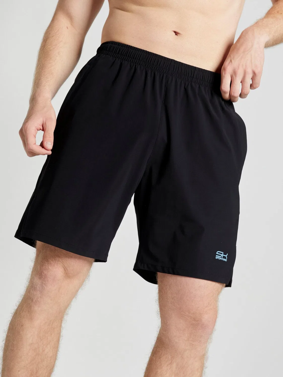 Спортивные шорты Sportkind Regular Workout Pants Performance Shorts черного цвета — фото 4