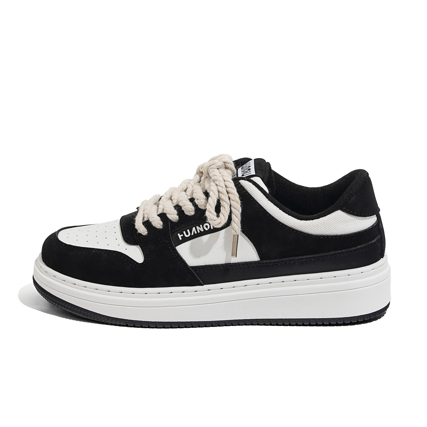 

Кроссовки HUANQIU Skateboarding Shoes Men Low-top, белый/черный