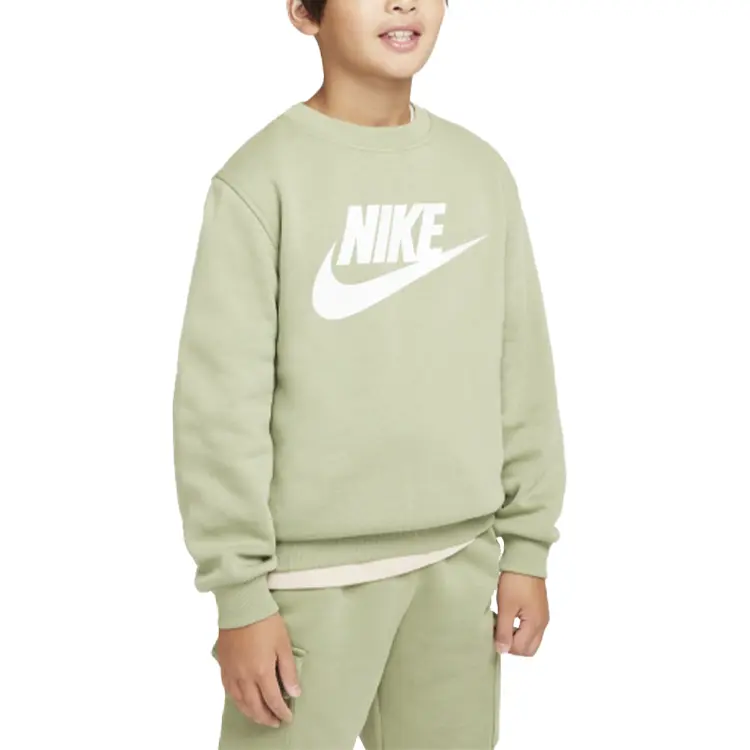 Nike Свитшот Sportswear Club Oil Green/White для подростков — фото 3