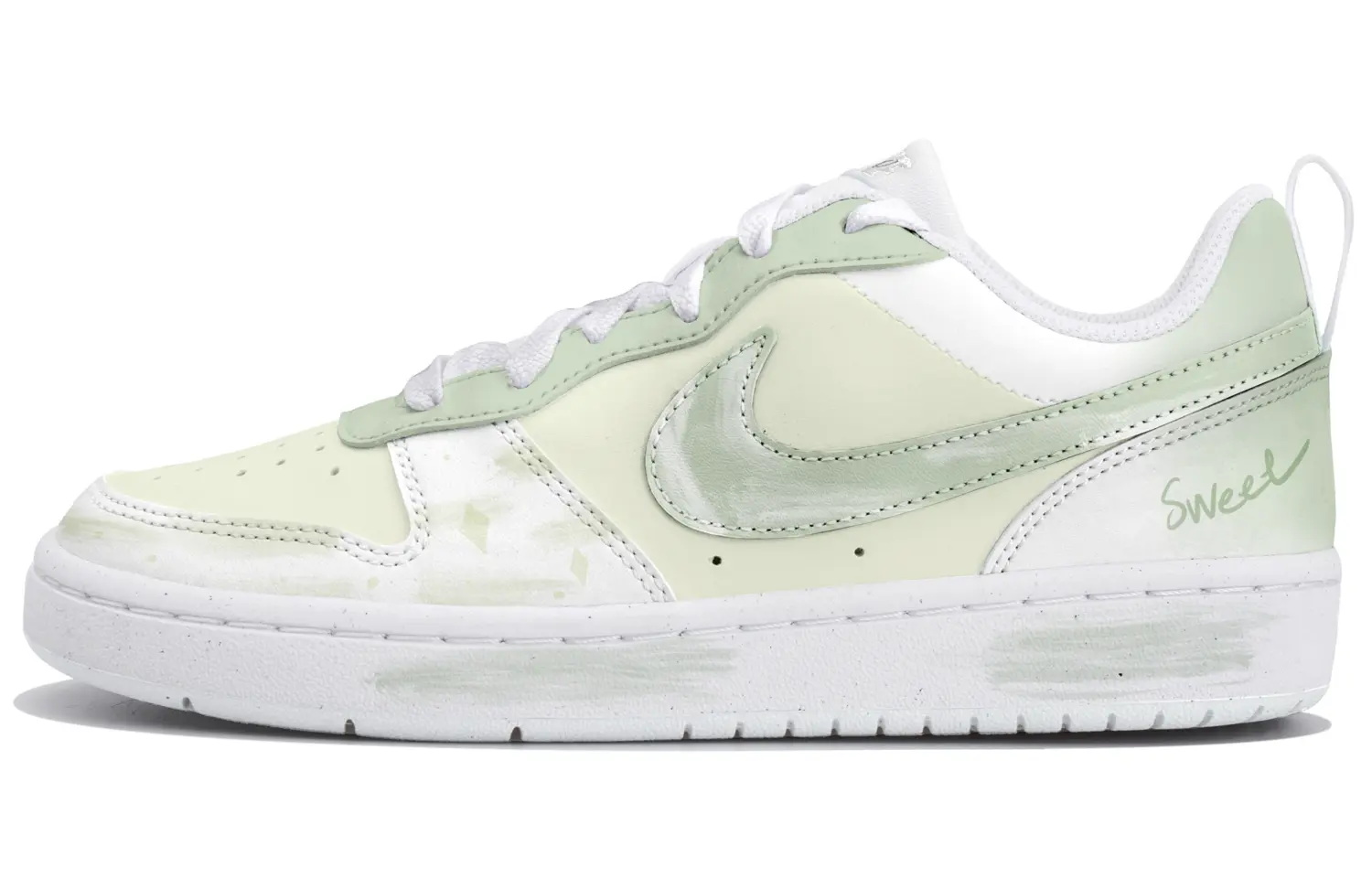 

Nike Кроссовки для скейтбординга Court Borough Low top белые зеленые Kids'