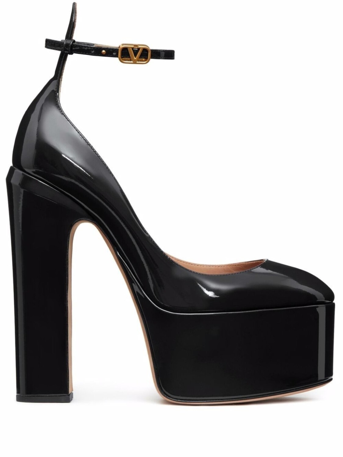 

Valentino Garavani лакированные туфли Tan-Go 155, черный