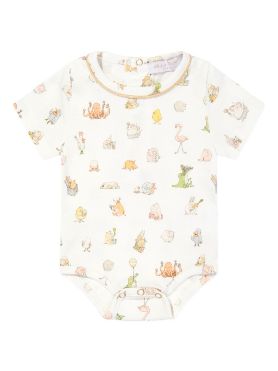 

Боди с принтом Bébé Choux Atelier Choux, белый