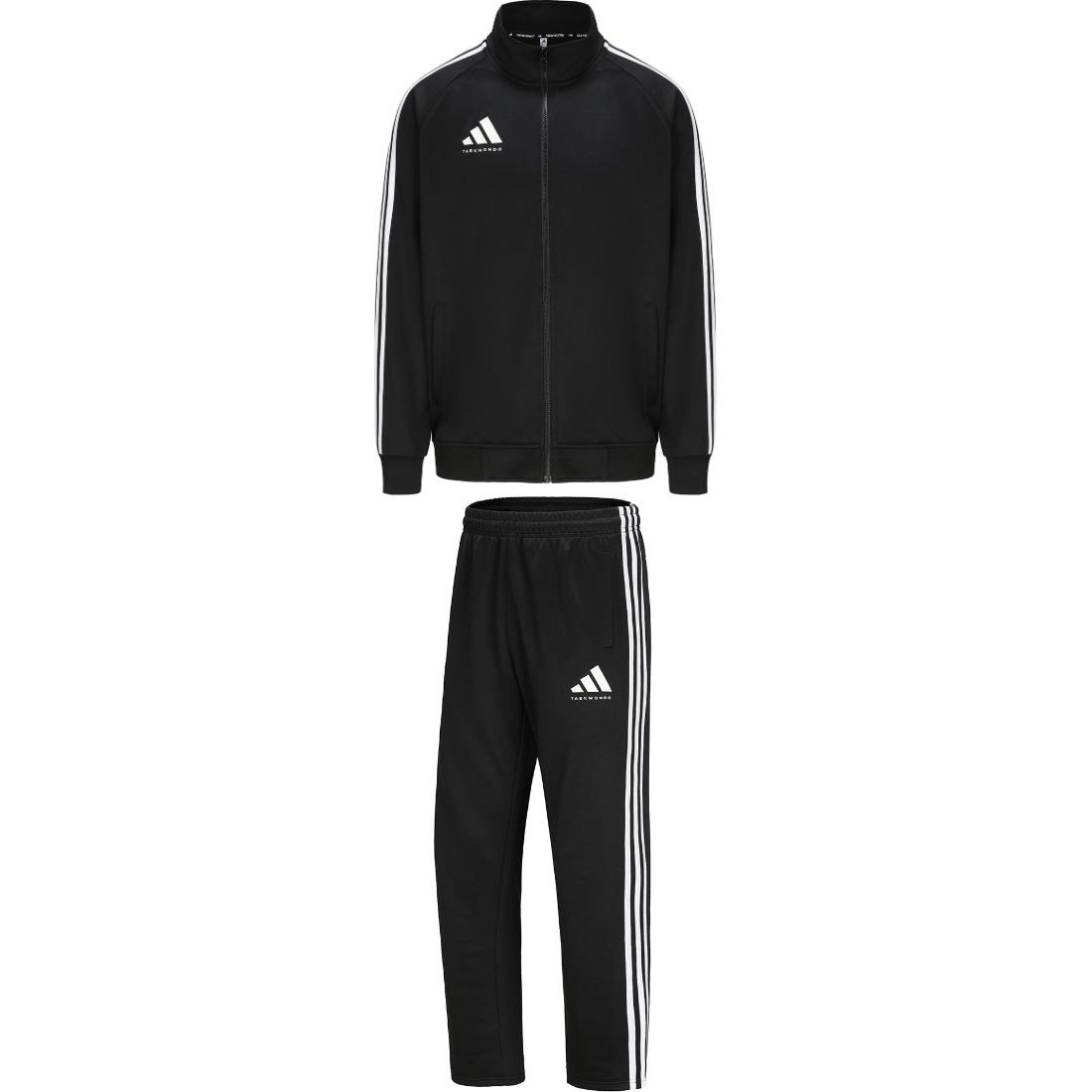 Повседневная спортивная одежда Unisex Adidas, черный+белый — фото 2