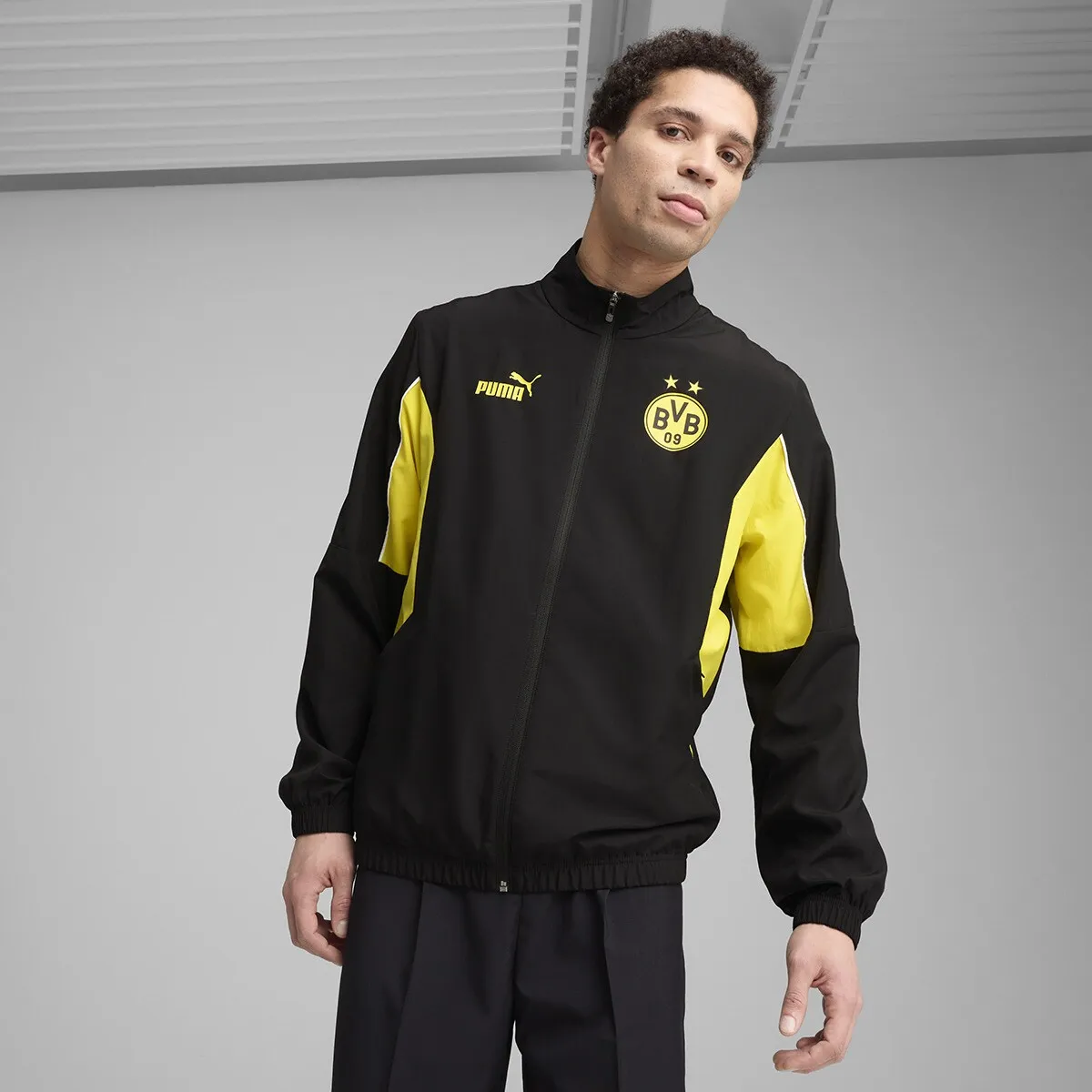 

BVB ftblARCHIVE Мужская куртка Puma, черный