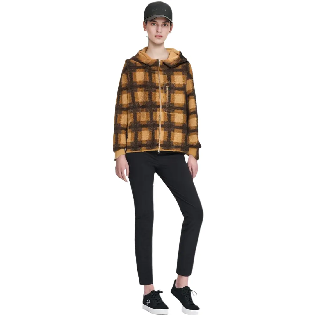 Куртка Uniqlo x JW Anderson Unisex из искусственного шерпа с капюшоном, 32 бежевый — фото 2