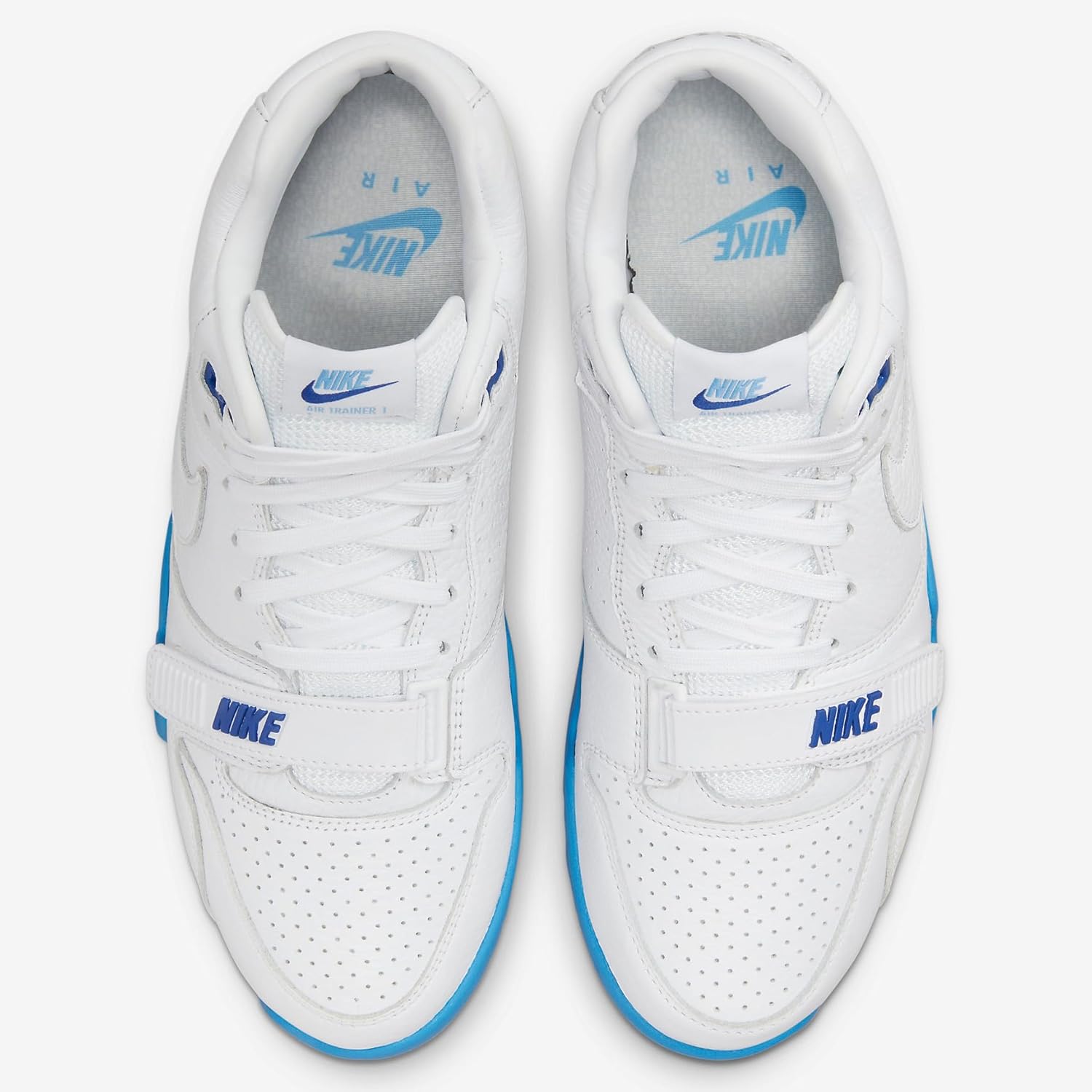 Баскетбольные кроссовки Nike Air Trainer 1 Photon мужские, White/White-University Blue — фото 2