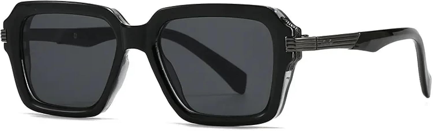 

Солнцезащитные очки с защитой от УФ-излучения UV400 | Двухцветные панк-очки | Для женщин и мужчин, для занятий спортом на открытом воздухе и вождения DSVIGF, Black Gun Black