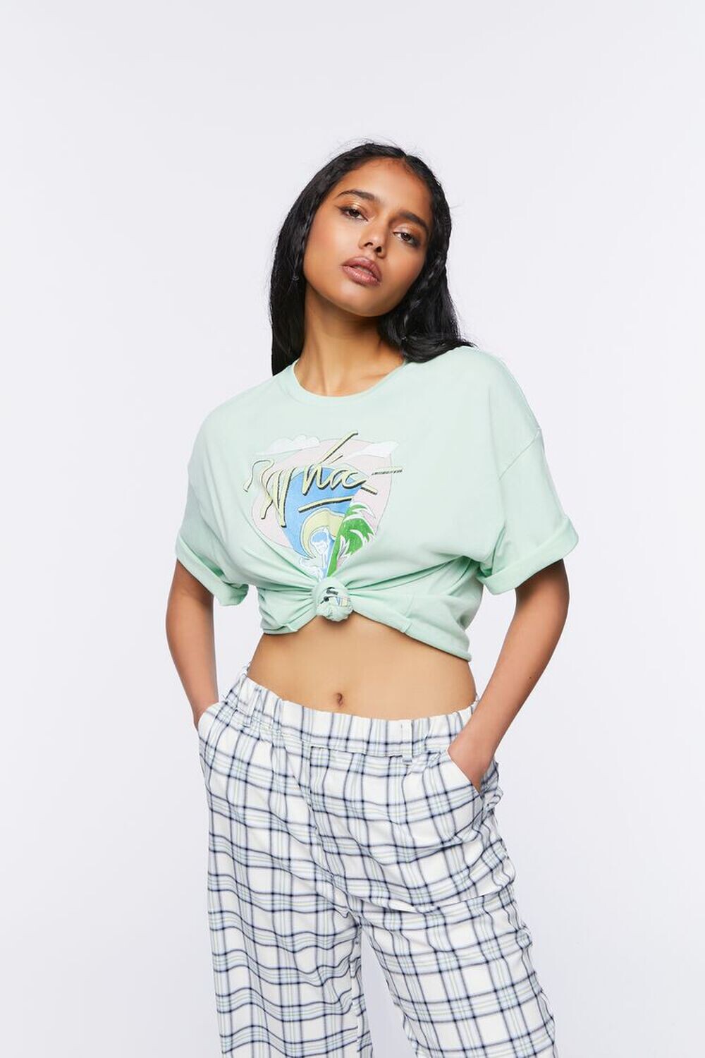 

Укороченная футболка с графическим рисунком Wham Forever 21