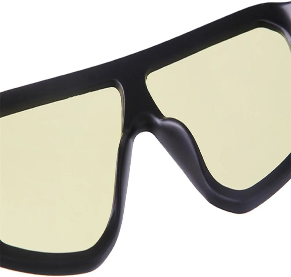 

Солнцезащитные очки UV400Trend с зеркальными линзами, большие мужские солнцезащитные очки с плоским верхом, прямоугольные женские солнцезащитные очки JWMSXYQR, C2