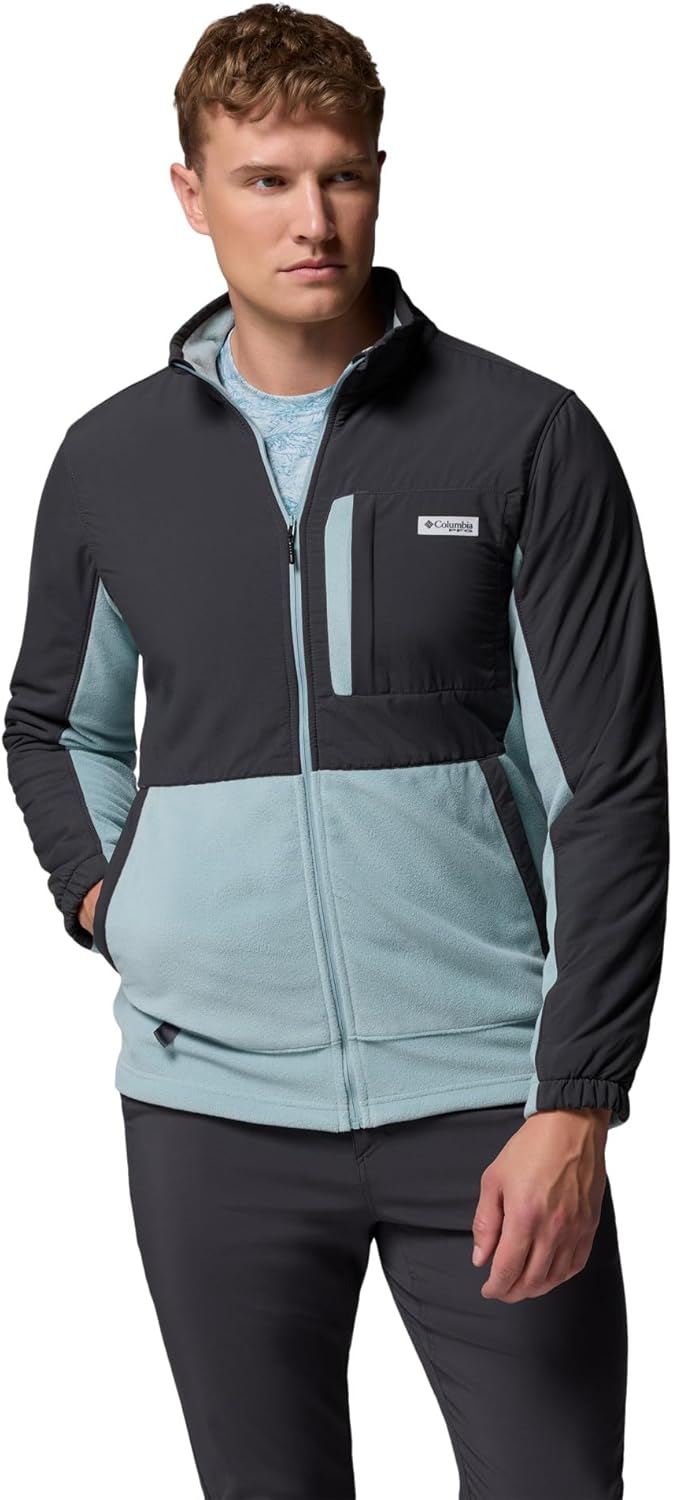 

Columbia мужская куртка Pfg Uncharted Fleece Full Zip, Shark/Crushed Blue