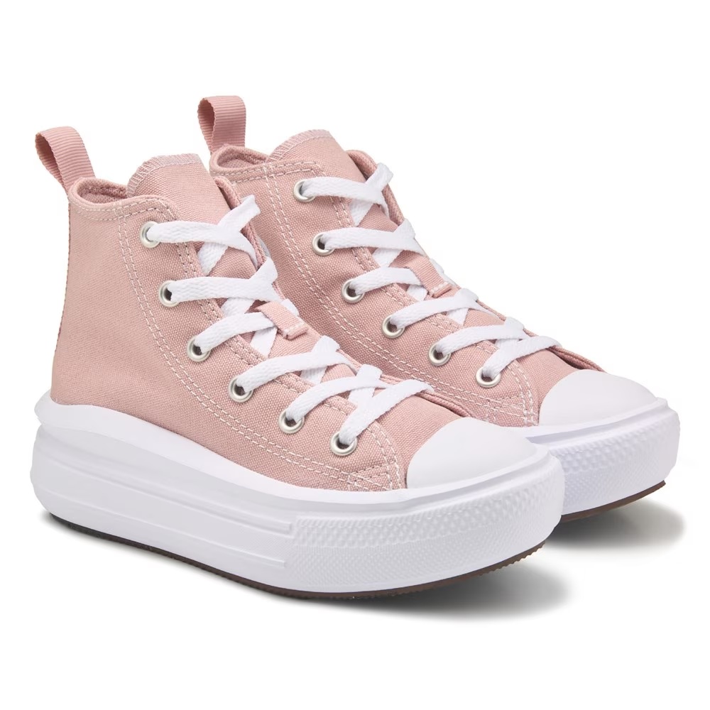 

Детские кеды chuck taylor all star move высокие Converse, static pink