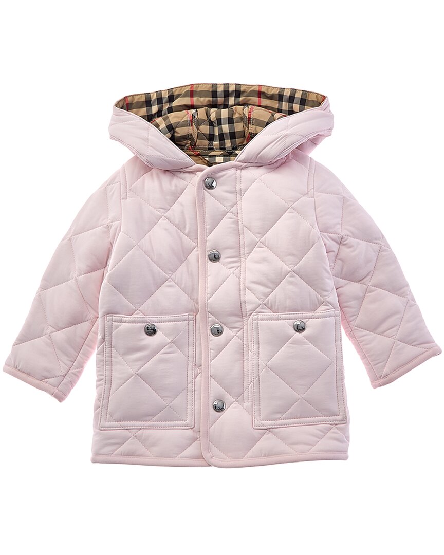 

Стеганая куртка Burberry, розовый