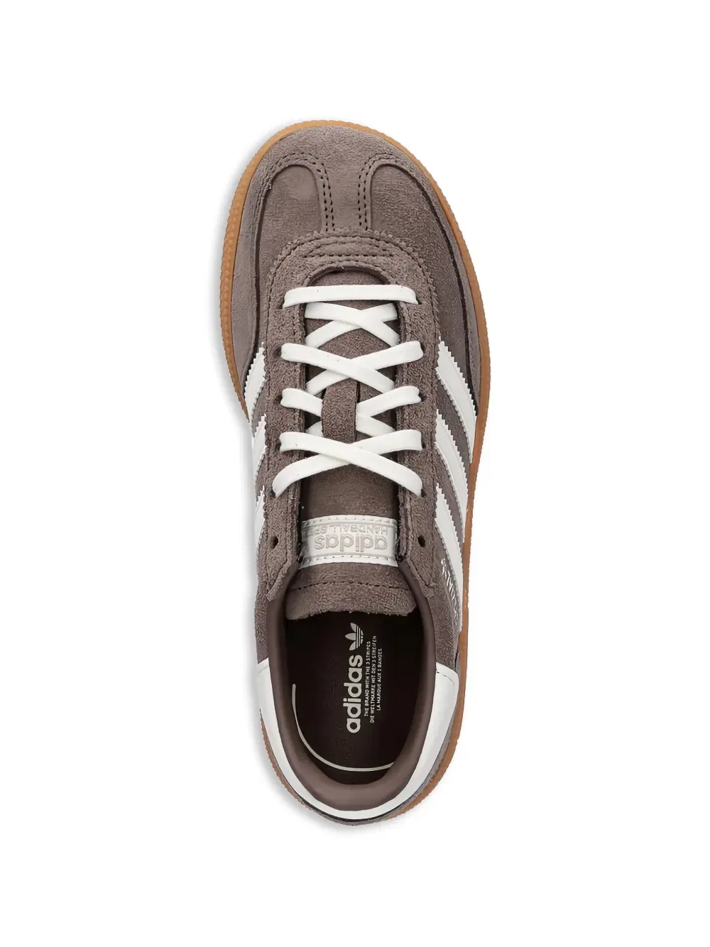 Специальные кроссовки для гандбола на шнуровке Adidas Kids, коричневый — фото 4