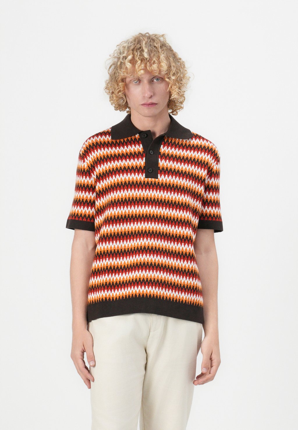 

Рубашка поло SLHCRAN DESIGN RELAXED Selected Homme, коричневый