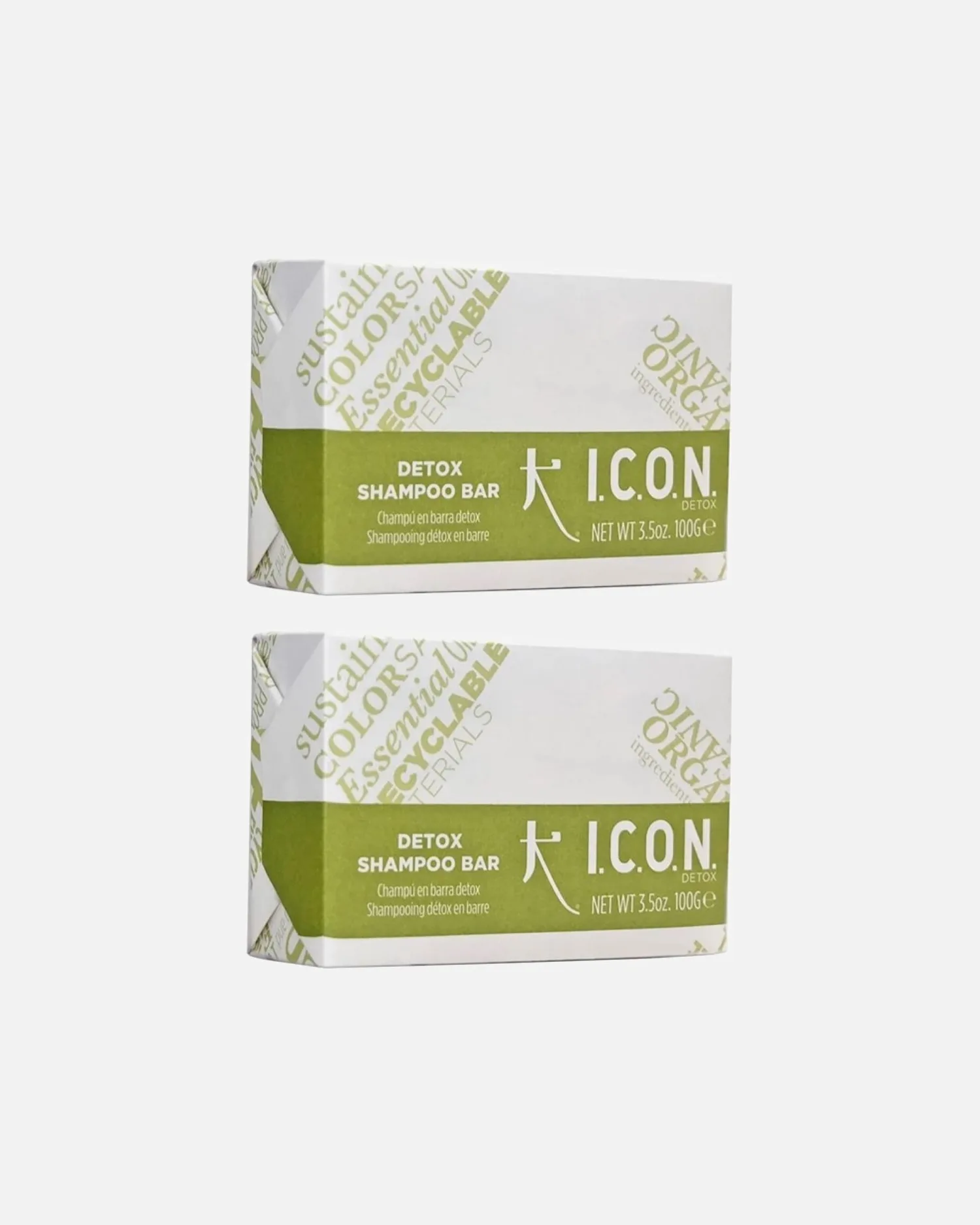 Набор из 2 твердых шампуней для детоксикации. Icon