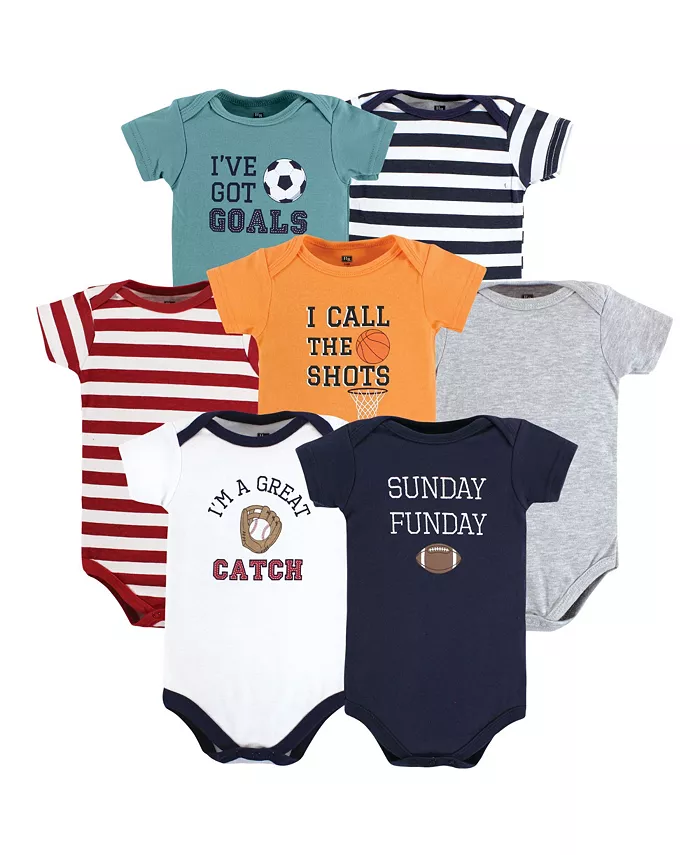 

Хлопковые боди 7 шт Hudson Baby, мультиколор