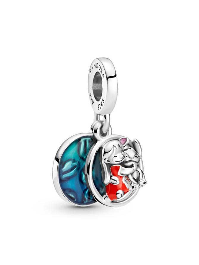 

Шарм Pandora Disney Lilo & Stitch Family Dangle Charm, стерлинговое серебро