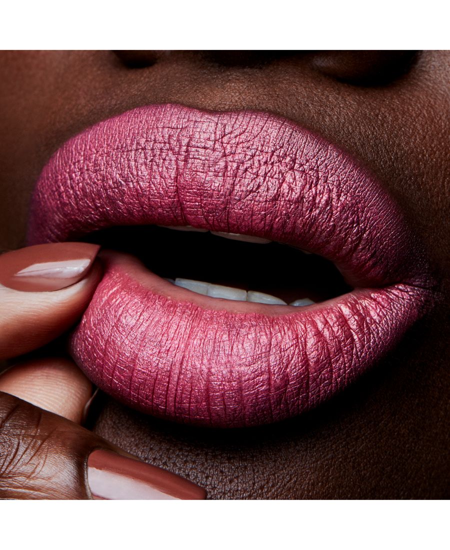 Жидкая матовая помада Retro Matte Liquid Lipcolor Metallics Lipstick MAC, цвет metallic rose — фото 4