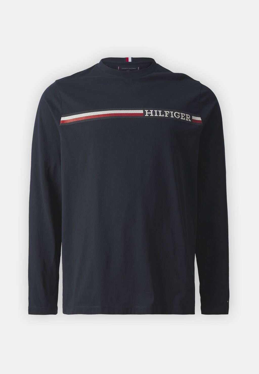 

Топ с длинными рукавами Chest Stripe Tee Tommy Hilfiger, темно-синий