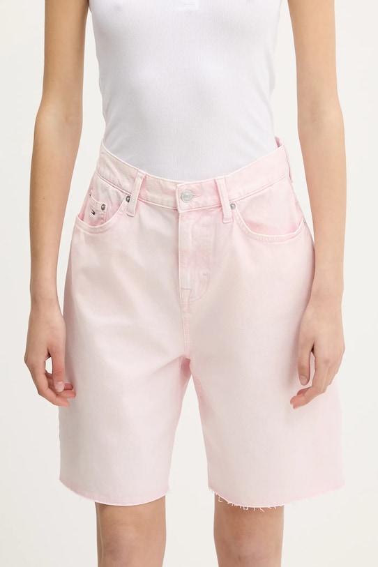 

Джинсовые шорты Tommy Jeans, розовый