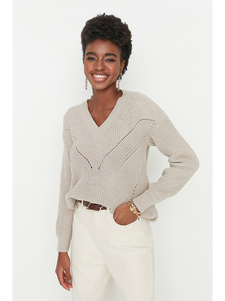 

Свитер trendyol, песочный