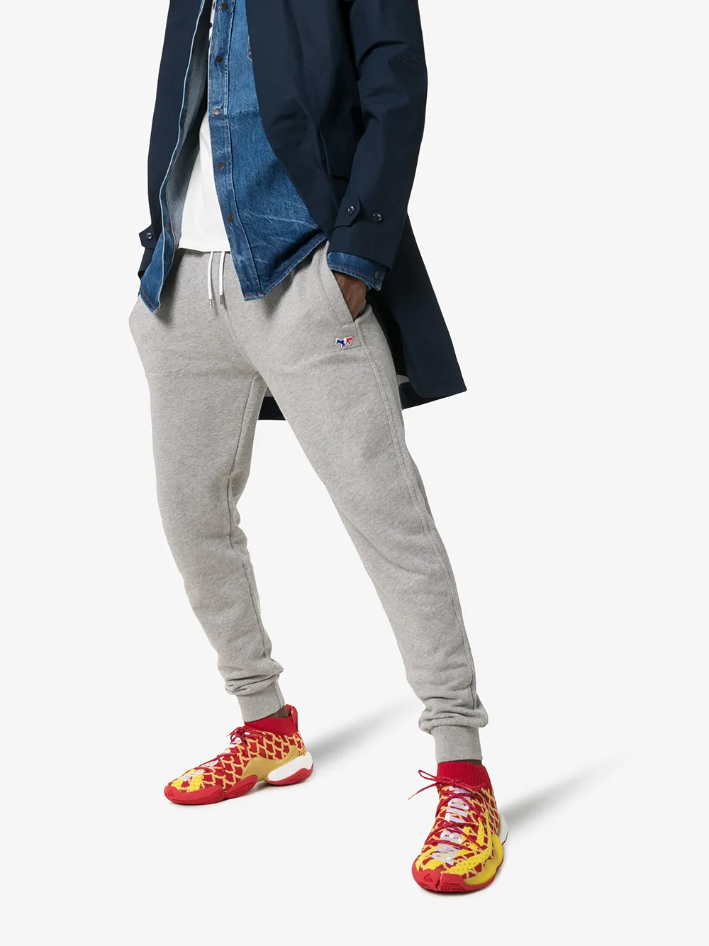 Кроссовки из коллаборации с Pharell Williams CNY BYW adidas, красный — фото 2