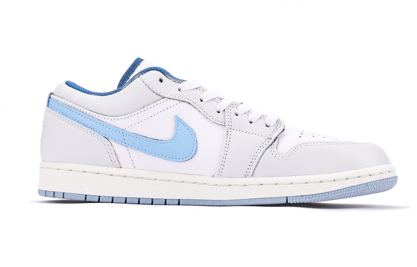 

Кроссовки Air Jordan 1 Vintage Basketball Shoes Men Low-top White/Blue, серый/синий