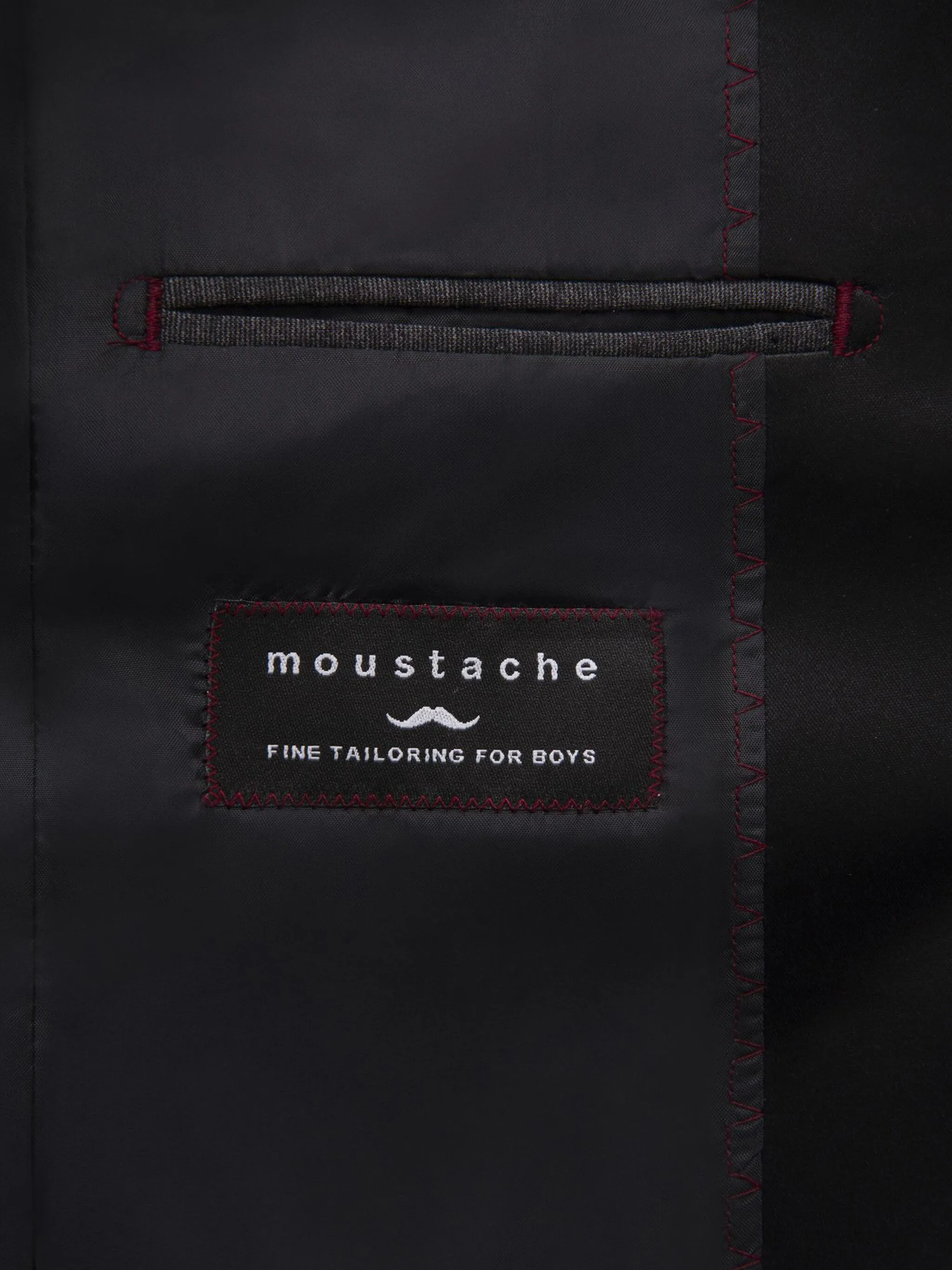 Однобортный пиджак с воротником-шалькой Moustache, серый — фото 3