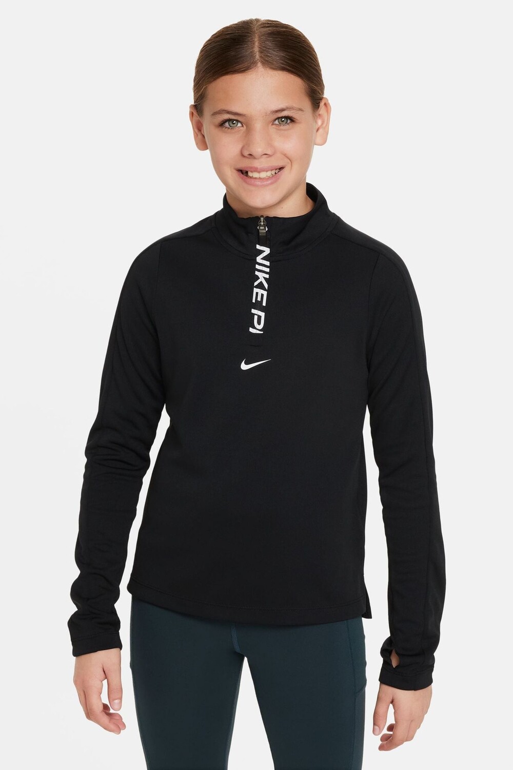 

Толстовка Pro dri fit на молнии 1/2 Nike, черный