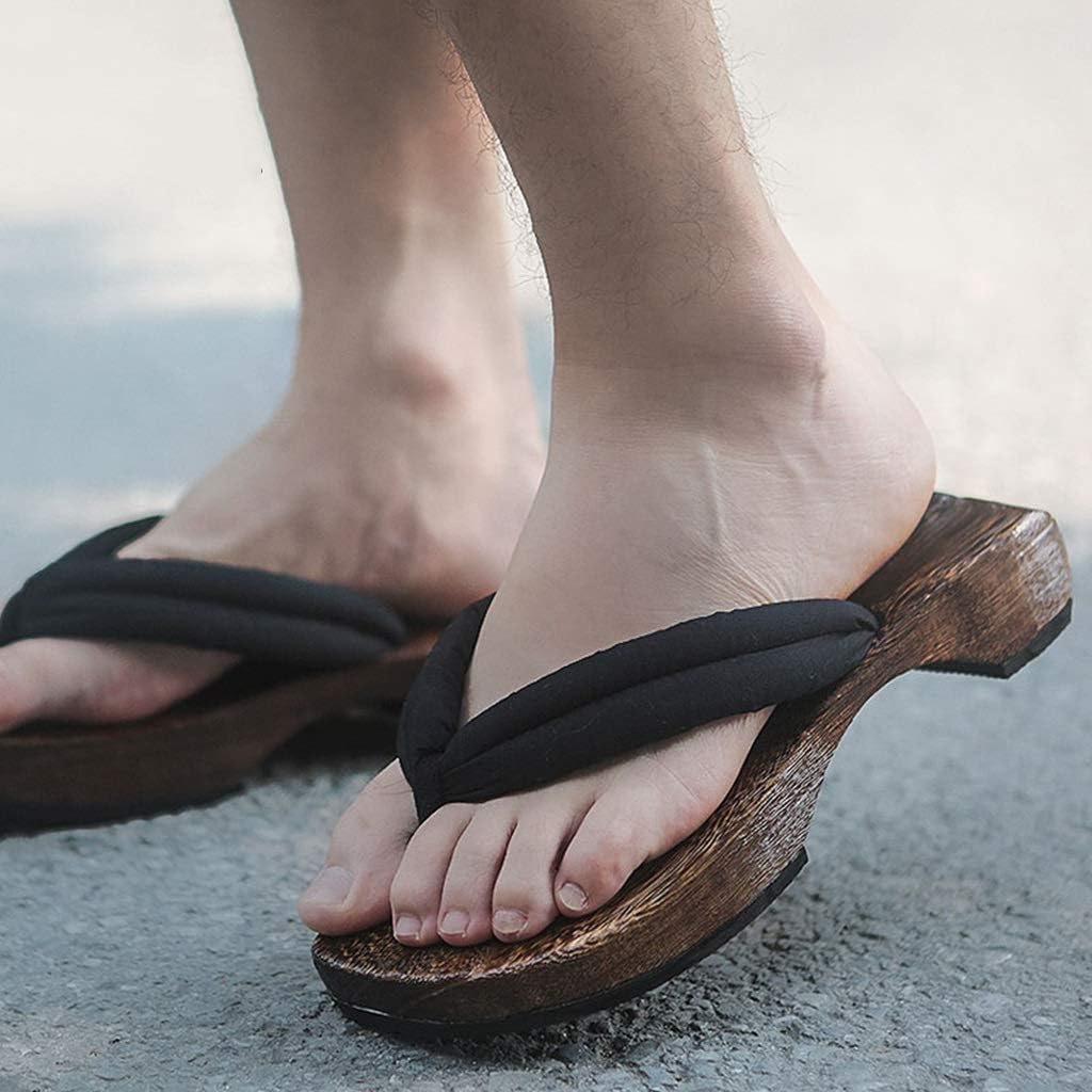 

Деревянные сабо-сандалии YXCKG Geta, шлепанцы для мужчин, традиционная японская обувь, летняя пляжная обувь унисекс, прогулочные тапочки, мужские деревянные шлепанцы (цвет: F, размер: EUR43), EUR43 E