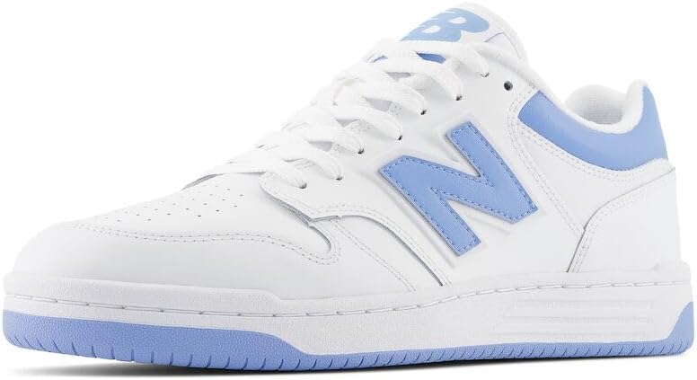 

Кроссовки New Balance Unisex-Adult 480 V1, White/Team Carolina/Light Aluminum