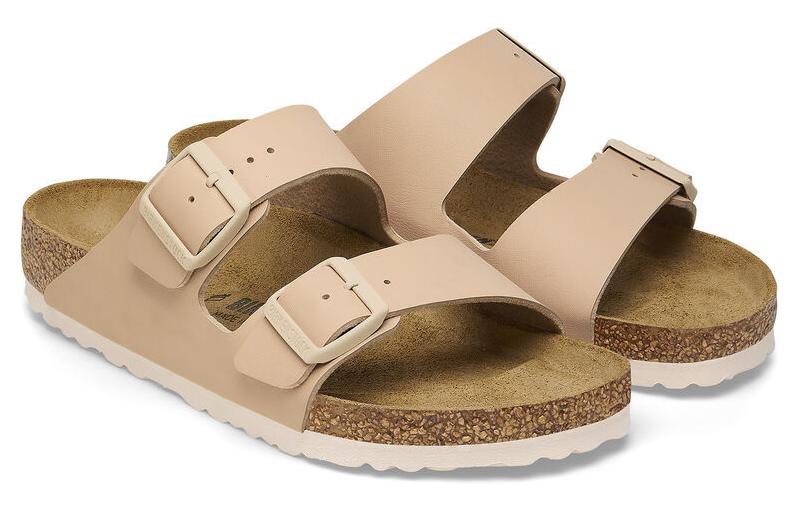 Сандалии (WMNS) Birkenstock Arizona Soft Footbed Sandals 'Beige' — фото 3