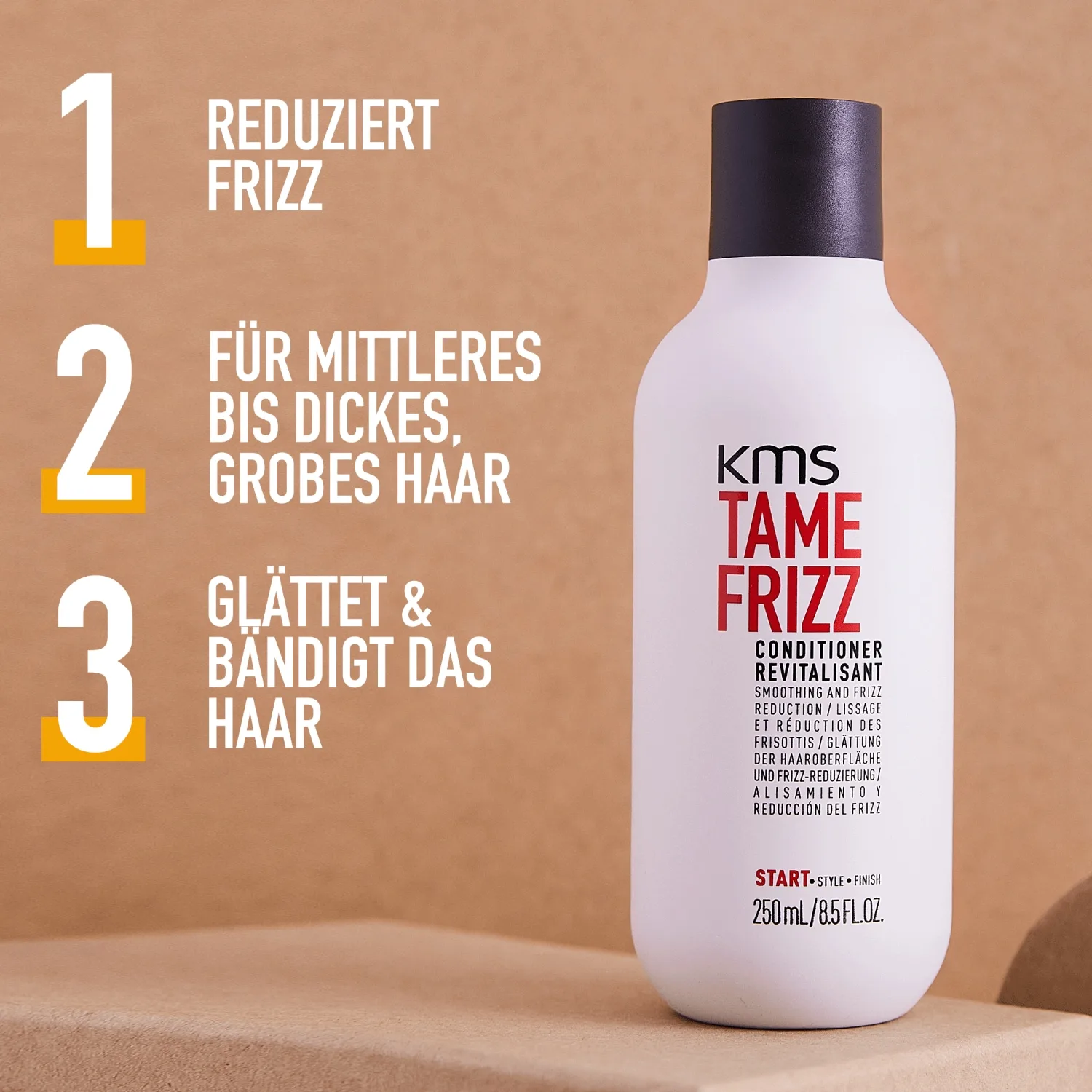Кондиционер для волос Tame Frizz Spülung Revitalisant Kms, 250 мл — фото 4