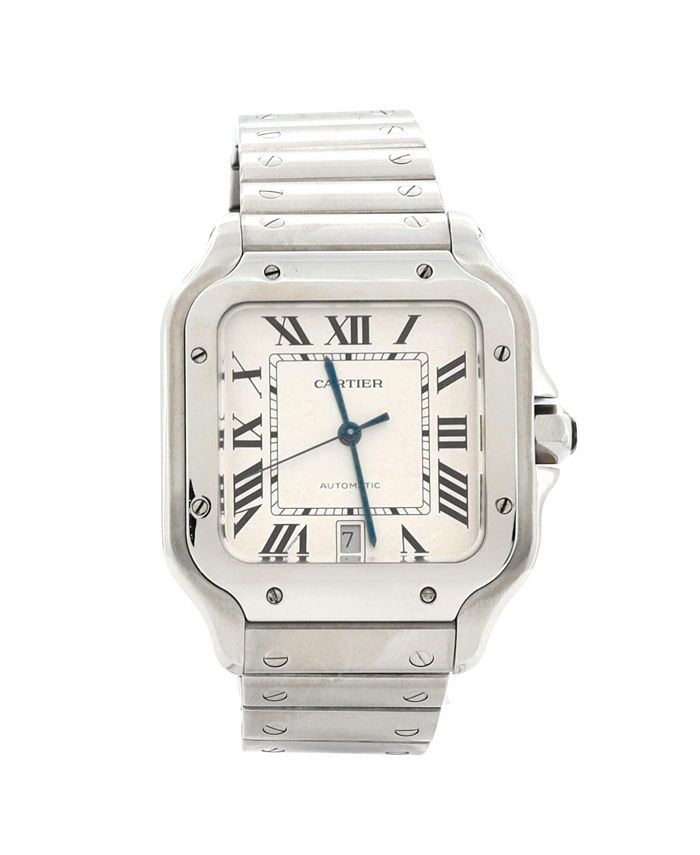 

Часы Santos de Cartier автоматические, сталь, 40 мм Pre-Owned Cartier, серебряный
