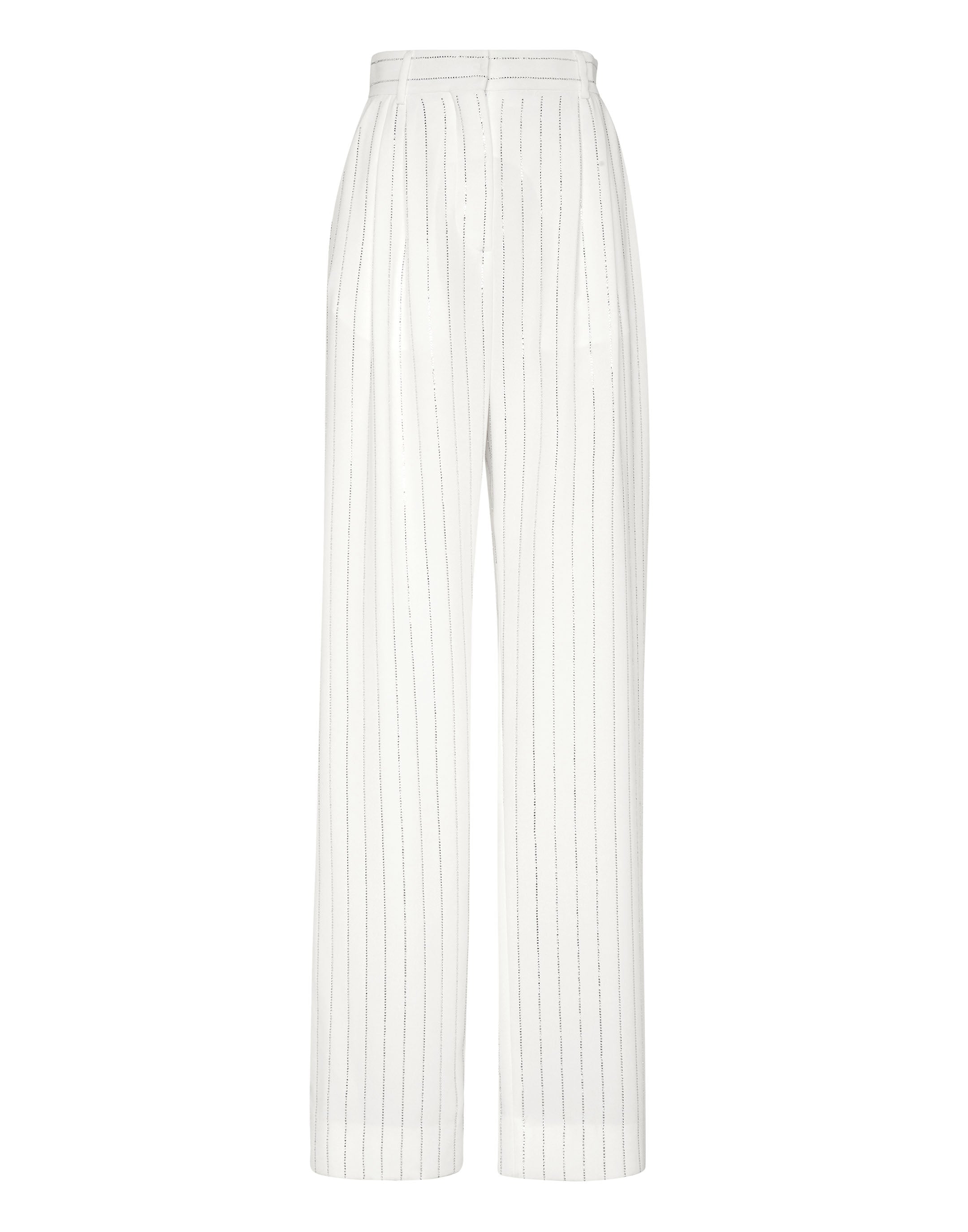 

Брюки Cady Man Fit Crystal Pinstripe PHILIPP PLEIN, белый